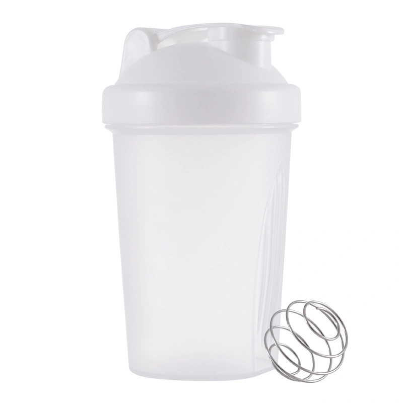 400ml Shaker Sports Water Cup Fitness Sports Plastic Cup with Stirring Ball