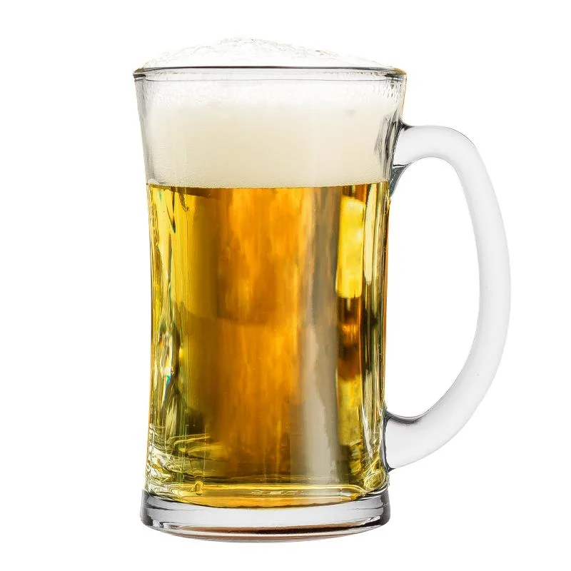 320ml 10.8oz Large Capacity Glass Cup Beer Mug with Handle