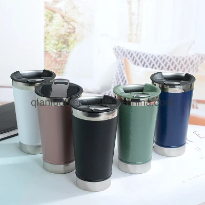 Pinte de bière classique Stay Chill Gobelets populaires de 17 oz 20 oz Tasse de bière à double paroi isolée sous vide en acier inoxydable avec ouvre-bouteille